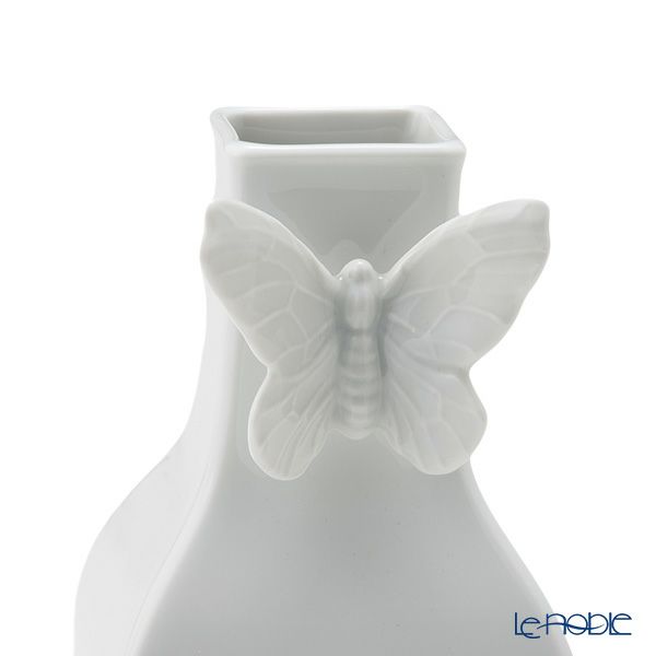 マイセン（Meissen）バタフライ ベース （花瓶）S スクエア 13cm 000001／50908