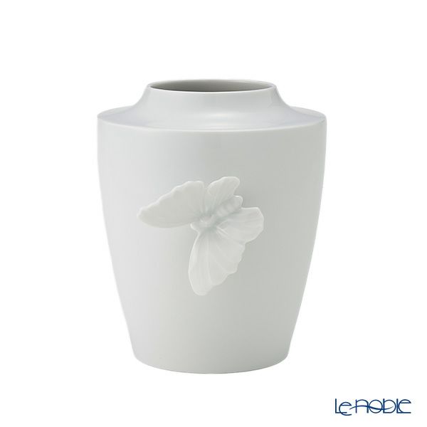 マイセン（Meissen）バタフライ ベース （花瓶）S ラウンド 13cm 000001／50910