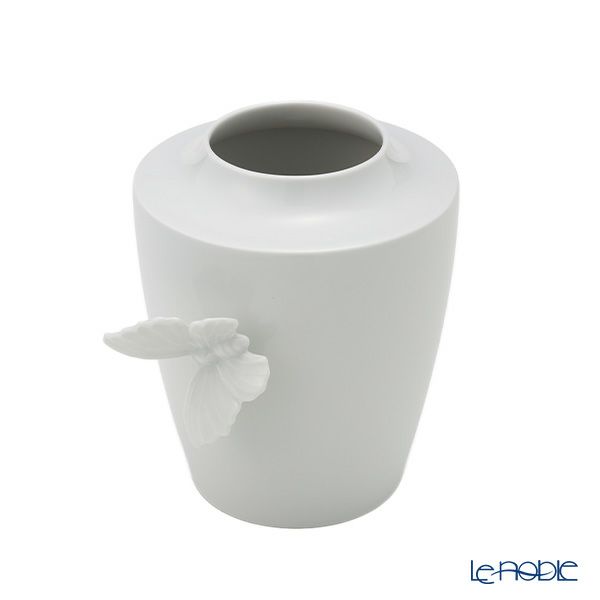 マイセン（Meissen）バタフライ ベース （花瓶）S ラウンド 13cm 000001／50910