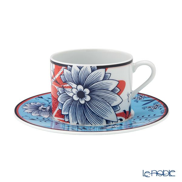 マイセン（Meissen）コラージュ ブルーミーフェザーズ コーヒーカップ＆ソーサー 79A545／36582