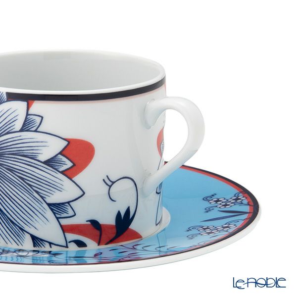 マイセン（Meissen）コラージュ ブルーミーフェザーズ コーヒーカップ＆ソーサー 79A545／36582