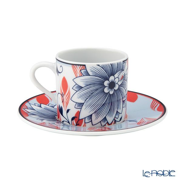 マイセン（Meissen）コラージュ ブルーミーフェザーズ エスプレッソカップ＆ソーサー 79A546／36579