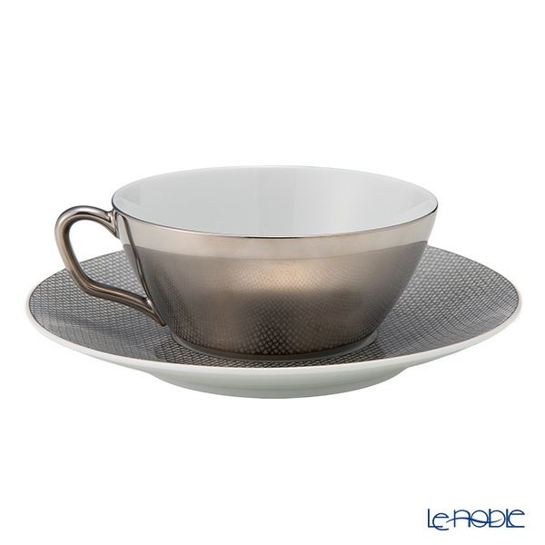 マイセン（Meissen） コスモポリタン メッシュプラチナ ティーカップ＆ソーサー K00001／37633