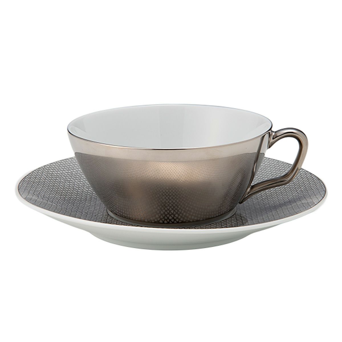 マイセン（Meissen） コスモポリタン メッシュプラチナ ティーカップ＆ソーサー K00001／37633