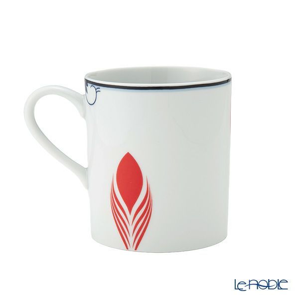 マイセン（Meissen） コラージュ ブルーミーフェザーズ マグカップ 240ml 高さ9cm 79A544／36575