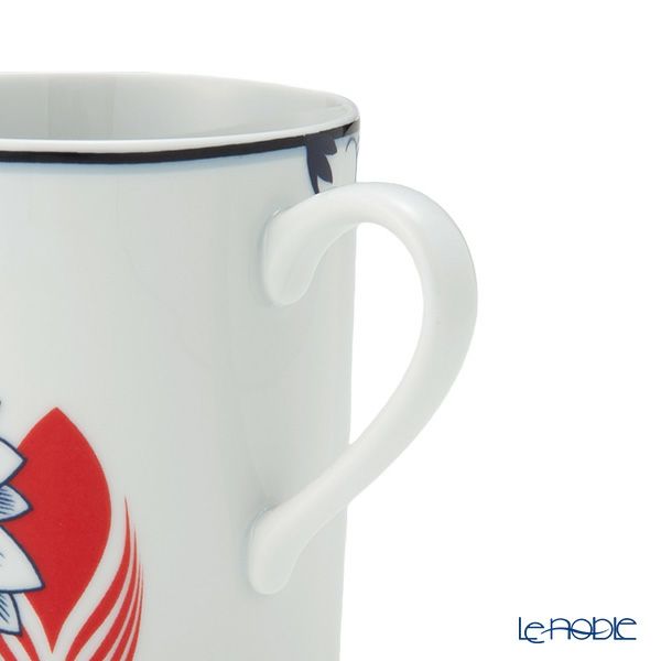 マイセン（Meissen） コラージュ ブルーミーフェザーズ マグカップ 240ml 高さ9cm 79A544／36575