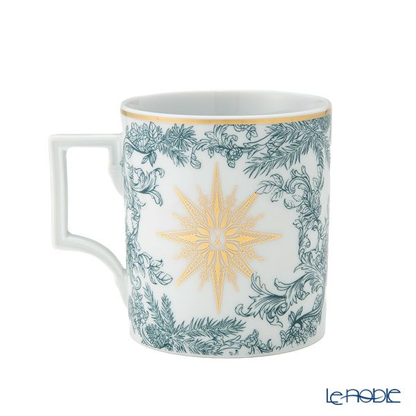 マイセン（Meissen）クリスマススター ブルー マグカップ 240ml 高さ9cm 79A940／55810