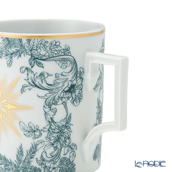 マイセン（Meissen）クリスマススター ブルー マグカップ 240ml 高さ9cm 79A940／55810