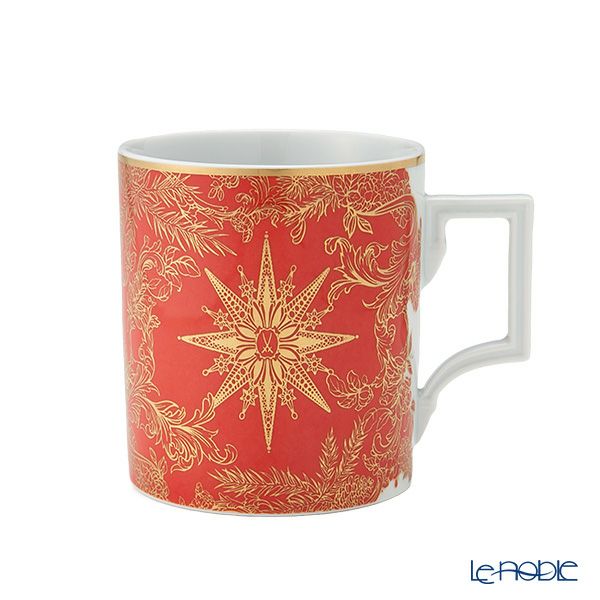 マイセン（Meissen）クリスマススター レッド マグカップ 240ml 高さ9cm 79A941／55810