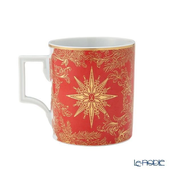 マイセン（Meissen）クリスマススター レッド マグカップ 240ml 高さ9cm 79A941／55810