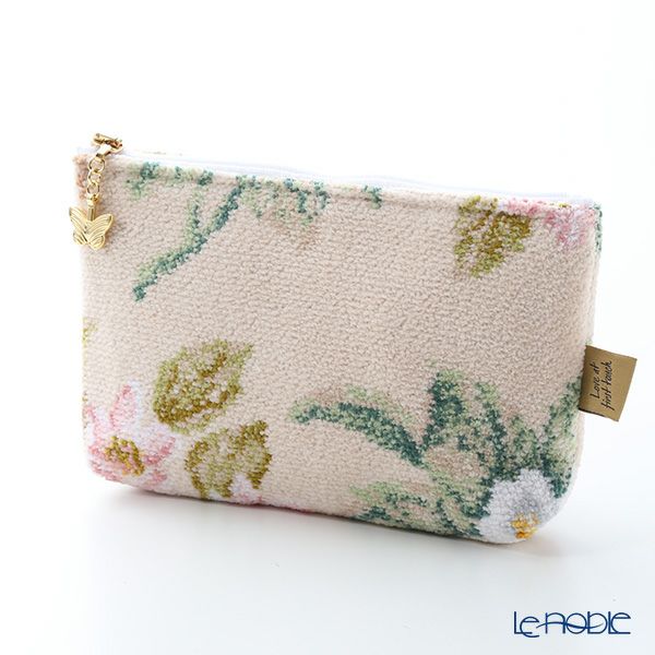 フェイラー コスメポーチ バニラローズ ベージュ 18×9cm