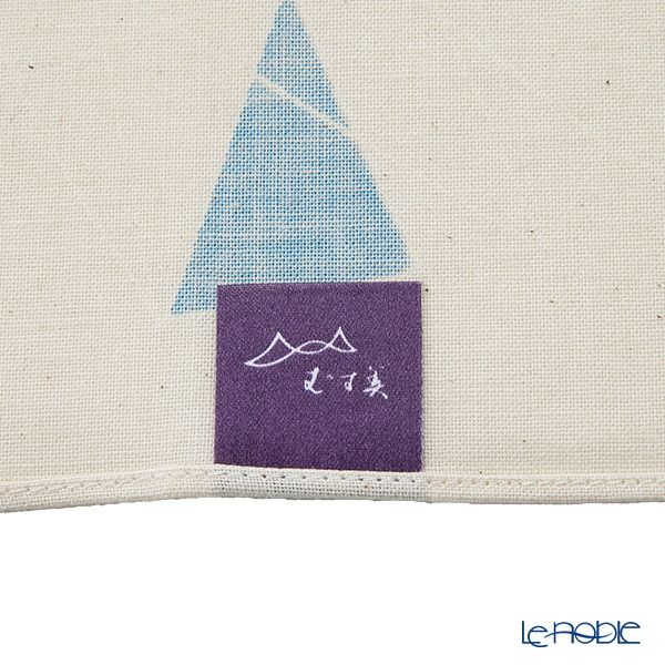 むす美 風呂敷 50 MUSUBI ORGANIC 氷割れ ブルー 綿100％ 日本製 50cm 20376-102