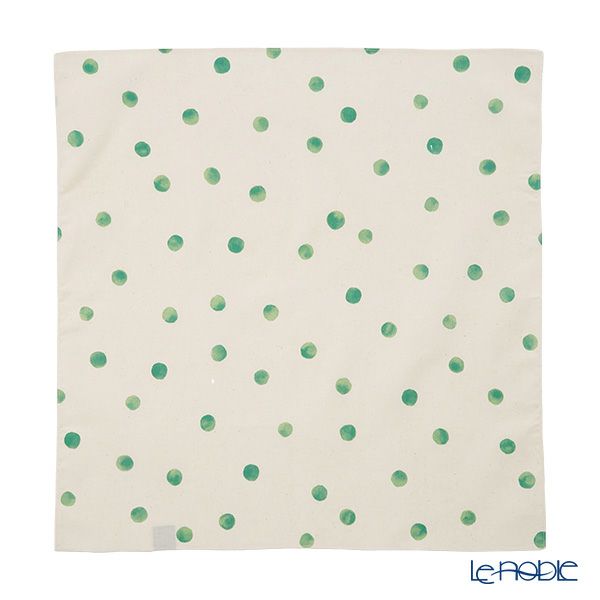 むす美 風呂敷 50 MUSUBI ORGANIC 水玉 グリーン 綿100％ 日本製 50cm 20376-105