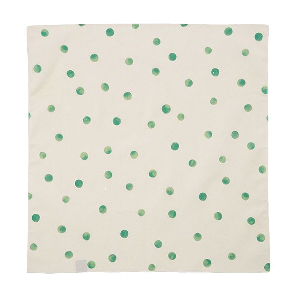 むす美 風呂敷 50 MUSUBI ORGANIC 水玉 グリーン 綿100％ 日本製 50cm 20376-105