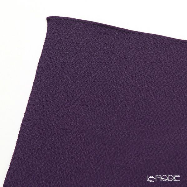 むす美 風呂敷 中巾正絹 うずらちりめん 色の歳時記 古代紫 45cm 30611-129 【桐箱入】