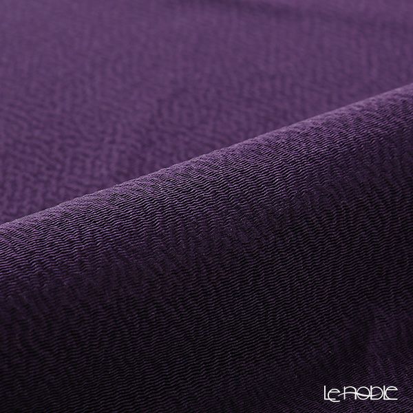 むす美 風呂敷 中巾正絹 うずらちりめん 色の歳時記 古代紫 45cm 30611-129 【桐箱入】