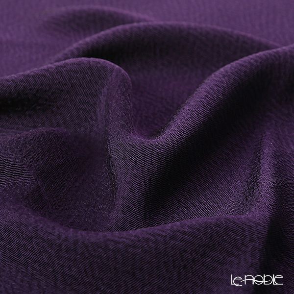 むす美 風呂敷 中巾正絹 うずらちりめん 色の歳時記 古代紫 45cm 30611-129 【桐箱入】