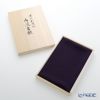むす美 風呂敷 中巾正絹 うずらちりめん 色の歳時記 古代紫 45cm 30611-129 【桐箱入】