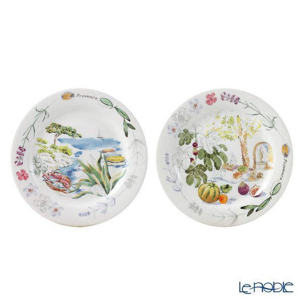 ジアン（Gien） プロヴァンス カナッペプレート16.5cm ペア／2枚セット