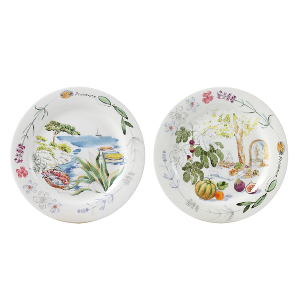 ジアン（Gien） プロヴァンス カナッペプレート16.5cm ペア／2枚セット