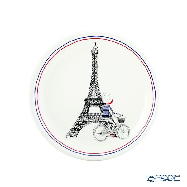 ジアン（Gien） サ・セ・パリ カナッペプレート 16.5cm エッフェル塔