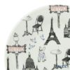 ジアン（Gien） サ・セ・パリ カナッペプレート 16.5cm エッフェル塔・サクレクール寺院