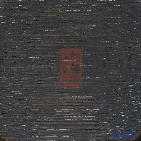 箔一 おぼろ月 プレート 6寸（漆）A101-01005