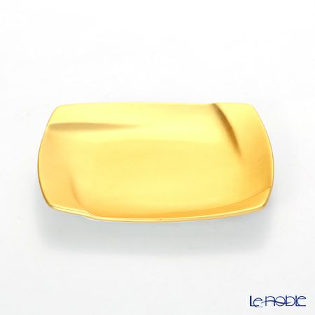 箔一 無垢 スクエア ケーキプレート 14×14cm A161-05002