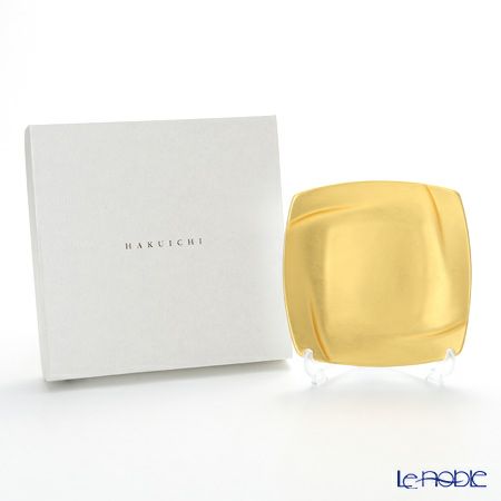 箔一 無垢 スクエア ケーキプレート 14×14cm A161-05002