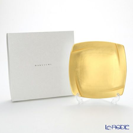 箔一 無垢 スクエア デザートプレート 20.4×20.4cm A161-05003