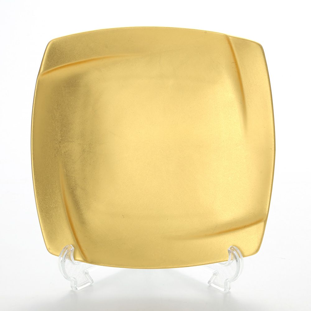 箔一 無垢 スクエア デザートプレート 20.4×20.4cm A161-05003