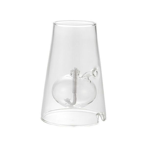 ルナックス ピラミッド型 8.5×12cm クラフトオイルランプ OLC-04 ※オイル（レインボーオイル）は別売※