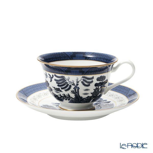 ニッコー NIKKO 山水 紺 兼用碗皿／カップ＆ソーサー 210ml 27300-AB00