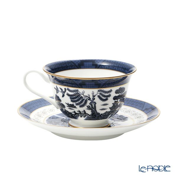 ニッコー NIKKO 山水 紺 兼用碗皿／カップ＆ソーサー 210ml 27300-AB00