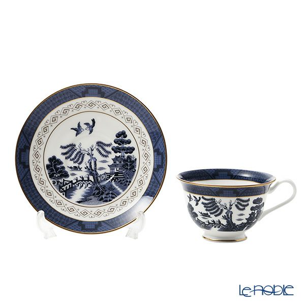 ニッコー NIKKO 山水 紺 兼用碗皿／カップ＆ソーサー 210ml 27300-AB00