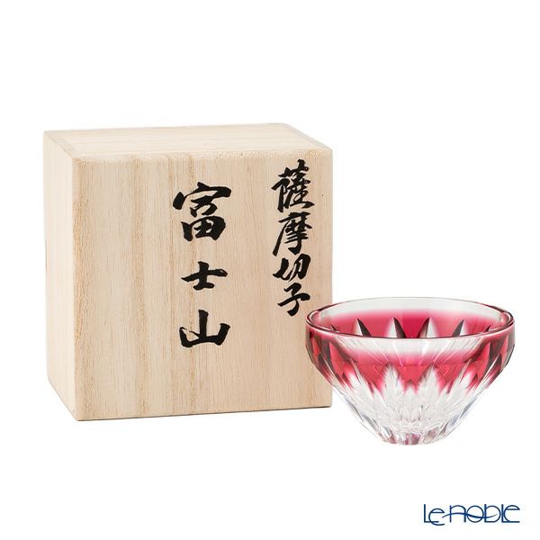 薩摩切子 富士盃 赤富士 金赤 20901 80ml