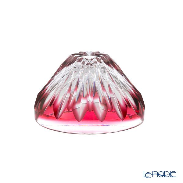 薩摩切子 富士盃 赤富士 金赤 20901 80ml