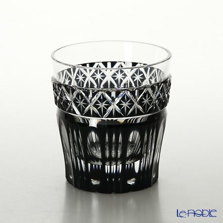 薩摩切子 タンブラー／55008 黒切子