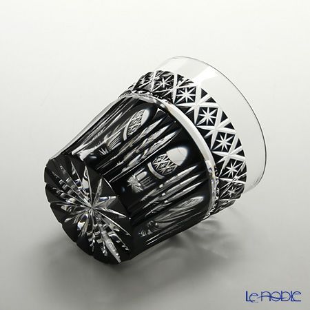 薩摩切子 タンブラー／55008 黒切子