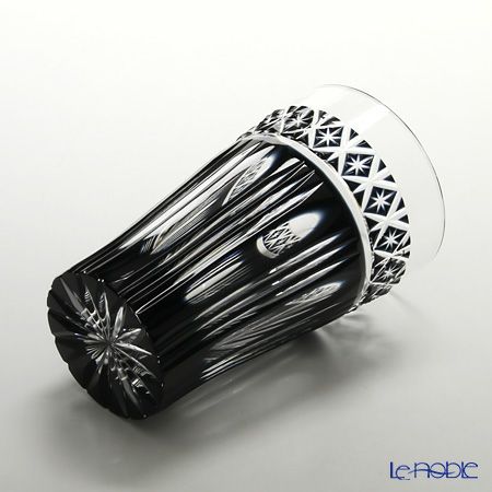 薩摩切子 ビアグラス／55108 黒切子