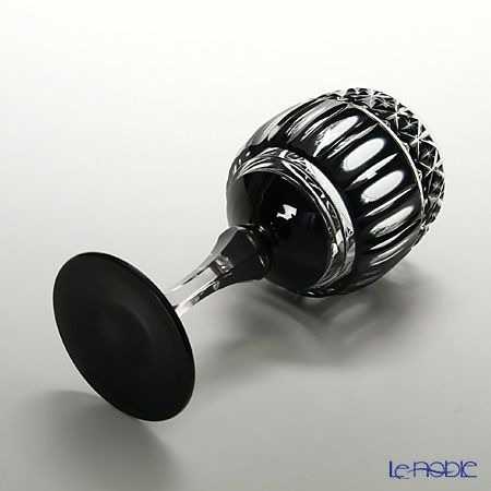 薩摩切子 ワイングラス小／57208 黒切子