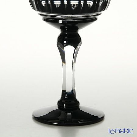 薩摩切子 ワイングラス小／57208 黒切子