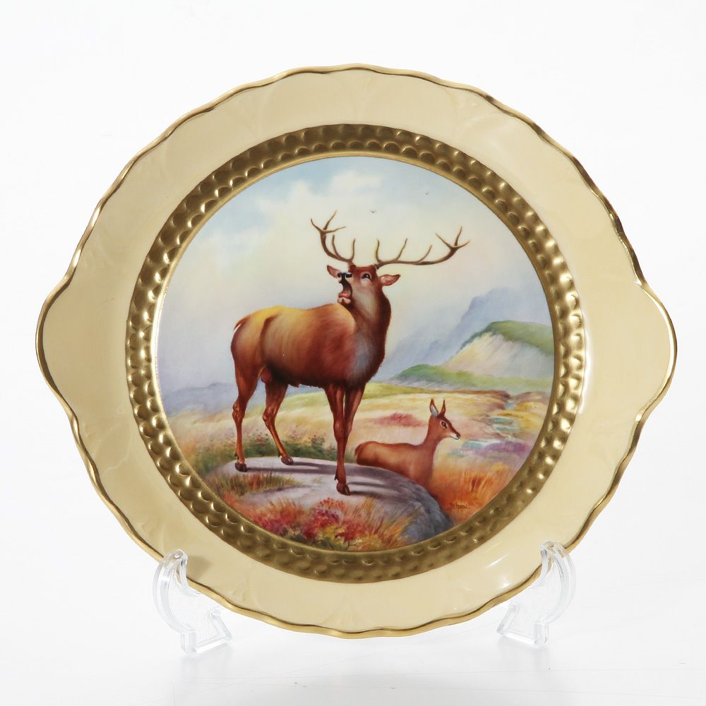 エインズレイ ファインアート世界限定コレクション ブルースタッグ クライドトレイ