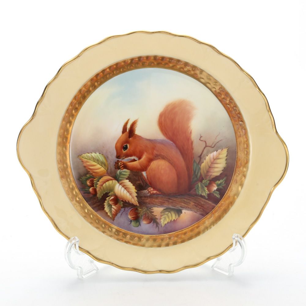 エインズレイ ファインアート世界限定コレクション スクァールクライドトレイ（リス）