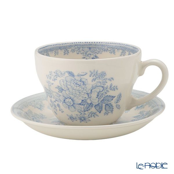 バーレイ ブルーアジアティックフェザンツ ブレックファーストカップ＆ソーサー 430ml