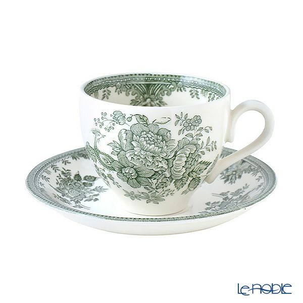 バーレイ グリーンアジアティックフェザンツ ティーカップ＆ソーサー 210ml