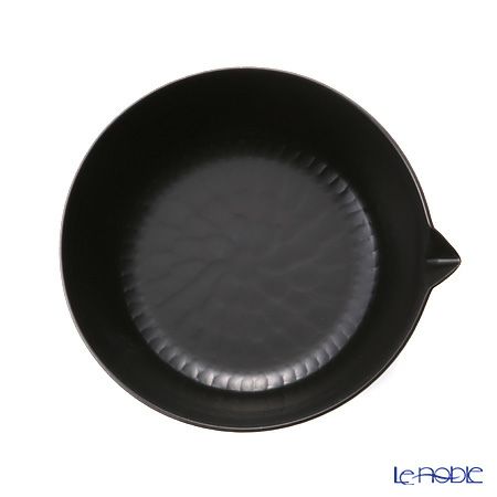 以為（おもえらく） 片口 やっとこ槌目 4寸 黒 400ml 【直火用】