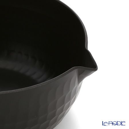 以為（おもえらく） 片口 やっとこ槌目 4寸 黒 400ml 【直火用】