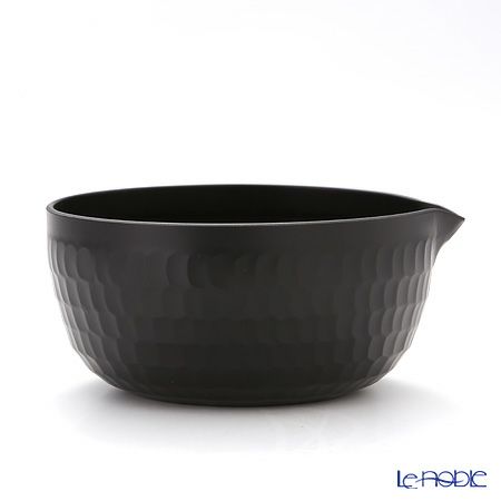 以為（おもえらく） 片口 やっとこ槌目 3寸5分 黒 300ml 【直火用】