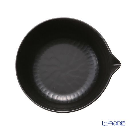 以為（おもえらく） 片口 やっとこ槌目 3寸5分 黒 300ml 【直火用】